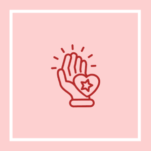 Frame 2095584960 Hand with heart and star icon.